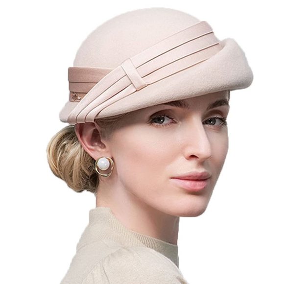 Women Wool Felt Ribbon French Fashion Vintage Millinery Beret Hats Top Cap😄 - Picture 1 of 7